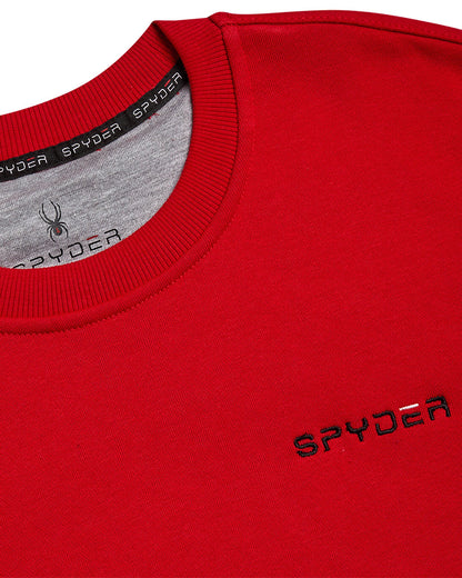 Men's Fleece Crew - Spyder Red | Spyder Sweatshirt