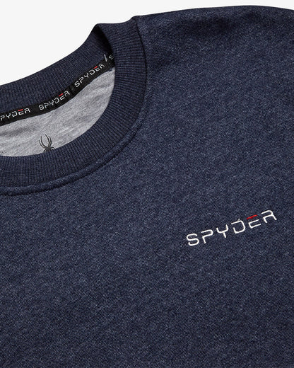 Men's Fleece Crew - Navy Heather | Spyder Sweatshirt