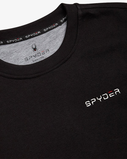 Men's Fleece Crew - Black | Spyder Sweatshirt