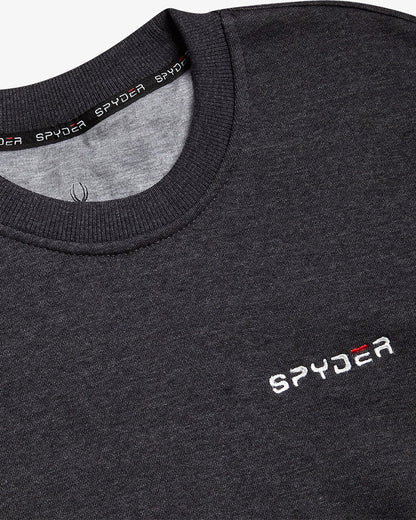 Men's Fleece Crew - Charcoal Heather | Spyder Sweatshirt