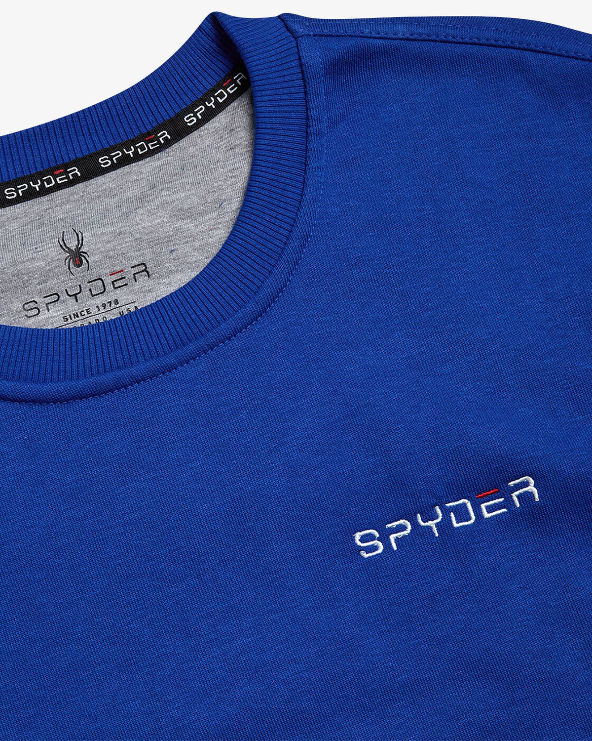Men's Fleece Crew - Electric Blue | Spyder Sweatshirt