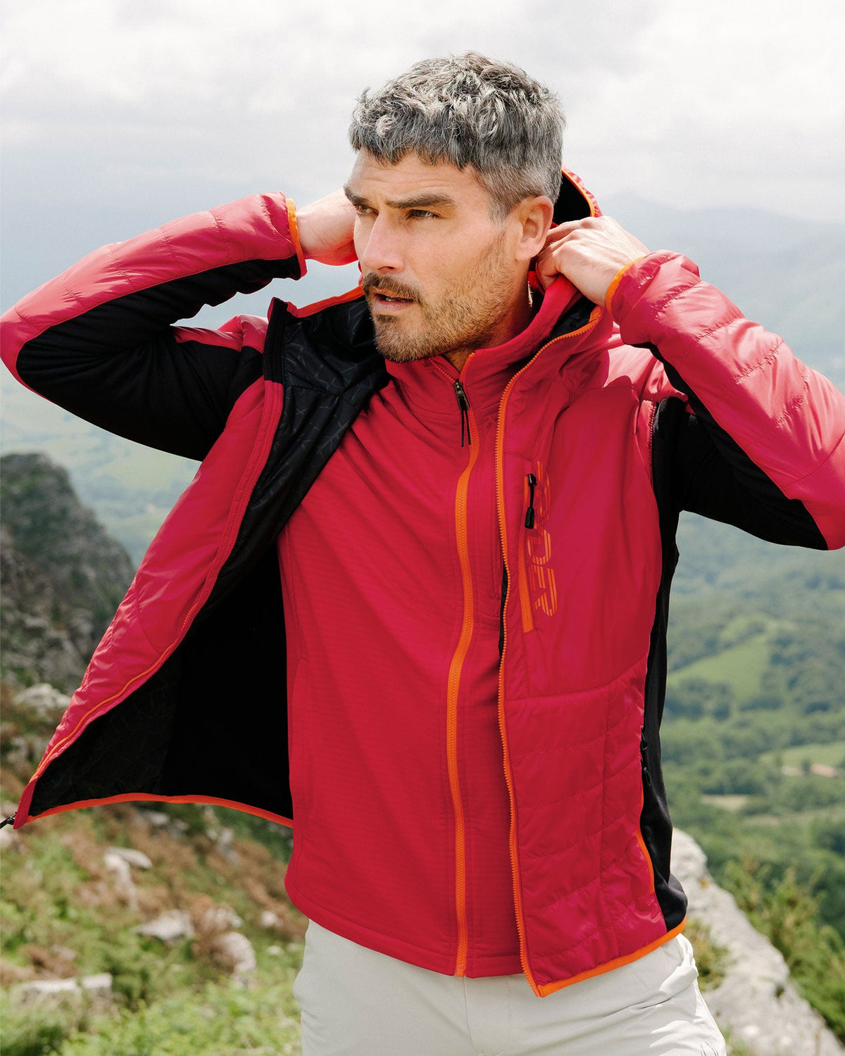 Men's Glissade Hooded Jacket - Spyder Red | Spyder Jackets|Freeski
