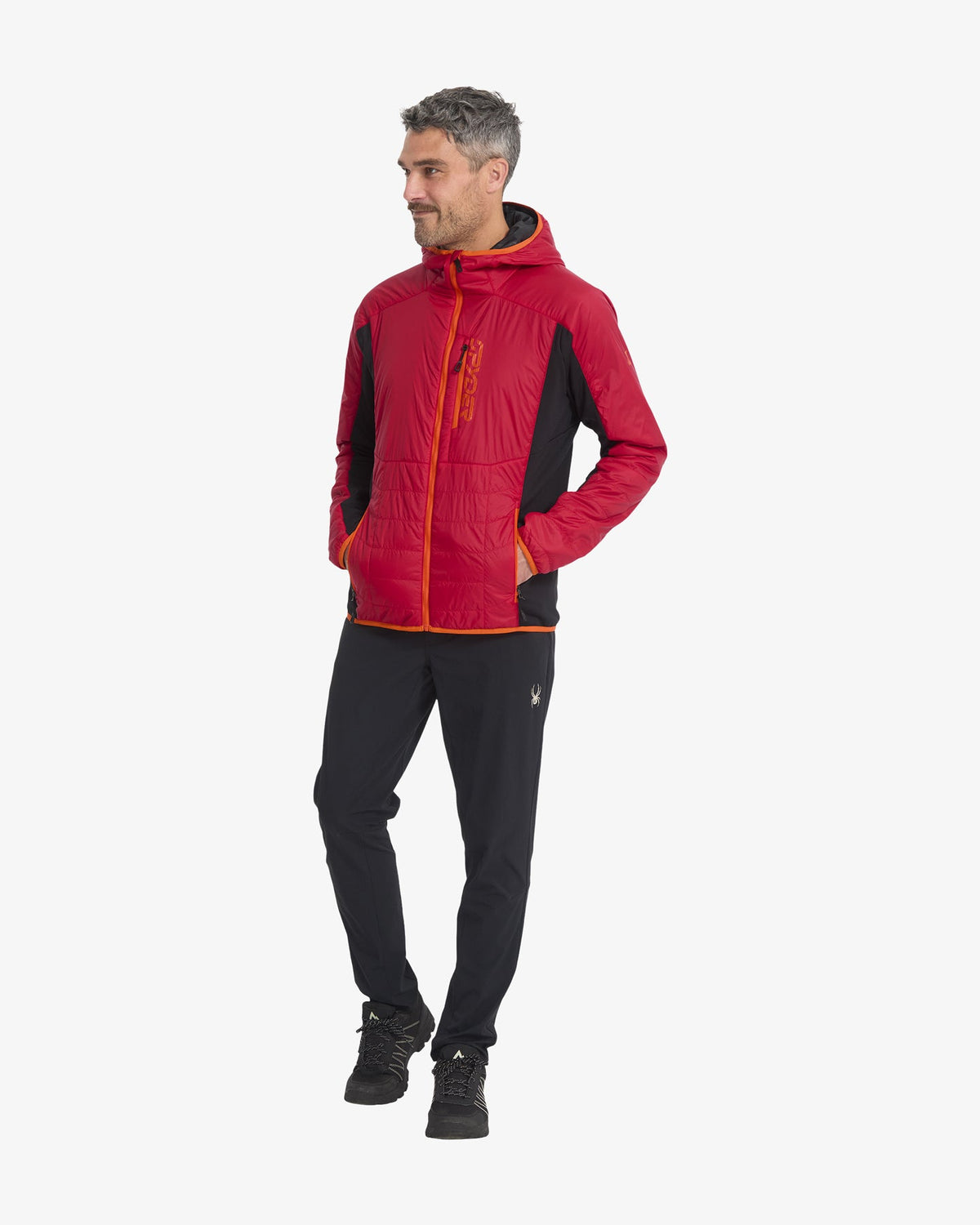 Men's Glissade Hooded Jacket - Spyder Red | Spyder Jackets|Freeski
