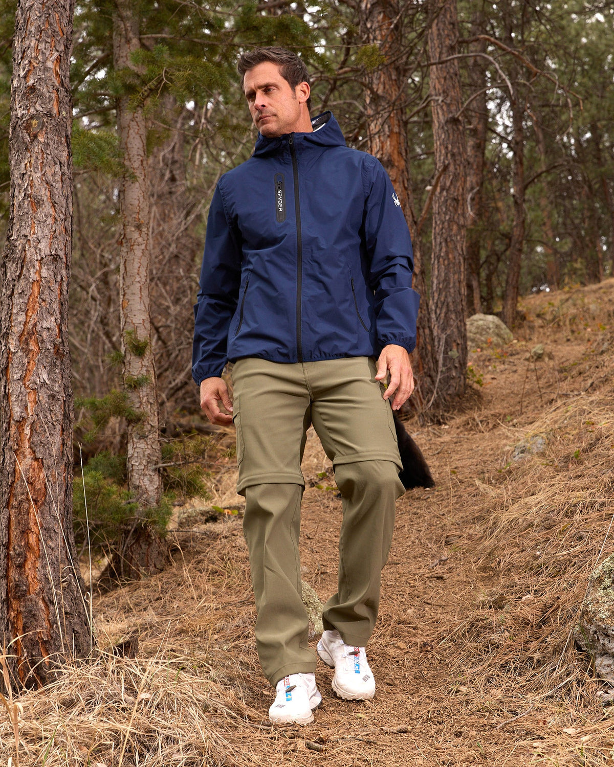 Men's Mountain Mist Rain Jacket - Dark Navy | Spyder Jackets