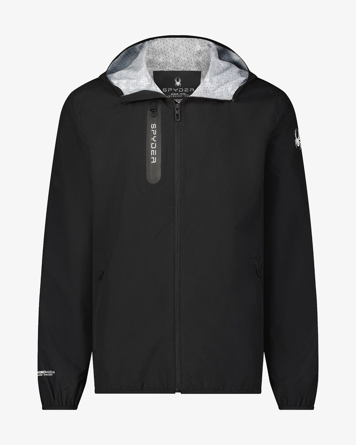 Men's Mountain Mist Rain Jacket - Black | Spyder Jackets