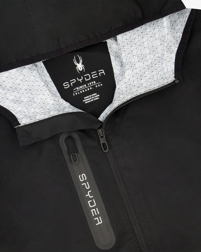 Men's Mountain Mist Rain Jacket - Black | Spyder Jackets