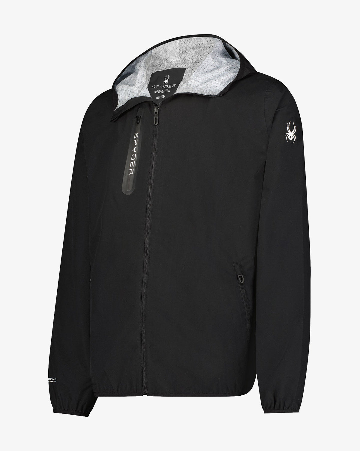 Men's Mountain Mist Rain Jacket - Black | Spyder Jackets