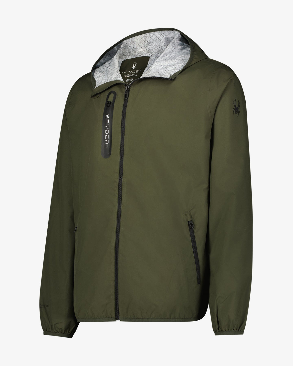 Men's Mountain Mist Rain Jacket - Olive | Spyder Jackets