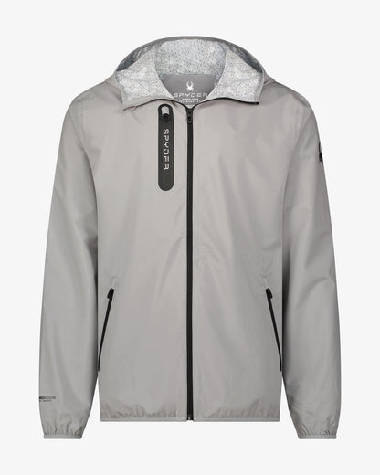 Men's Mountain Mist Rain Jacket - Pewter | Spyder Jackets
