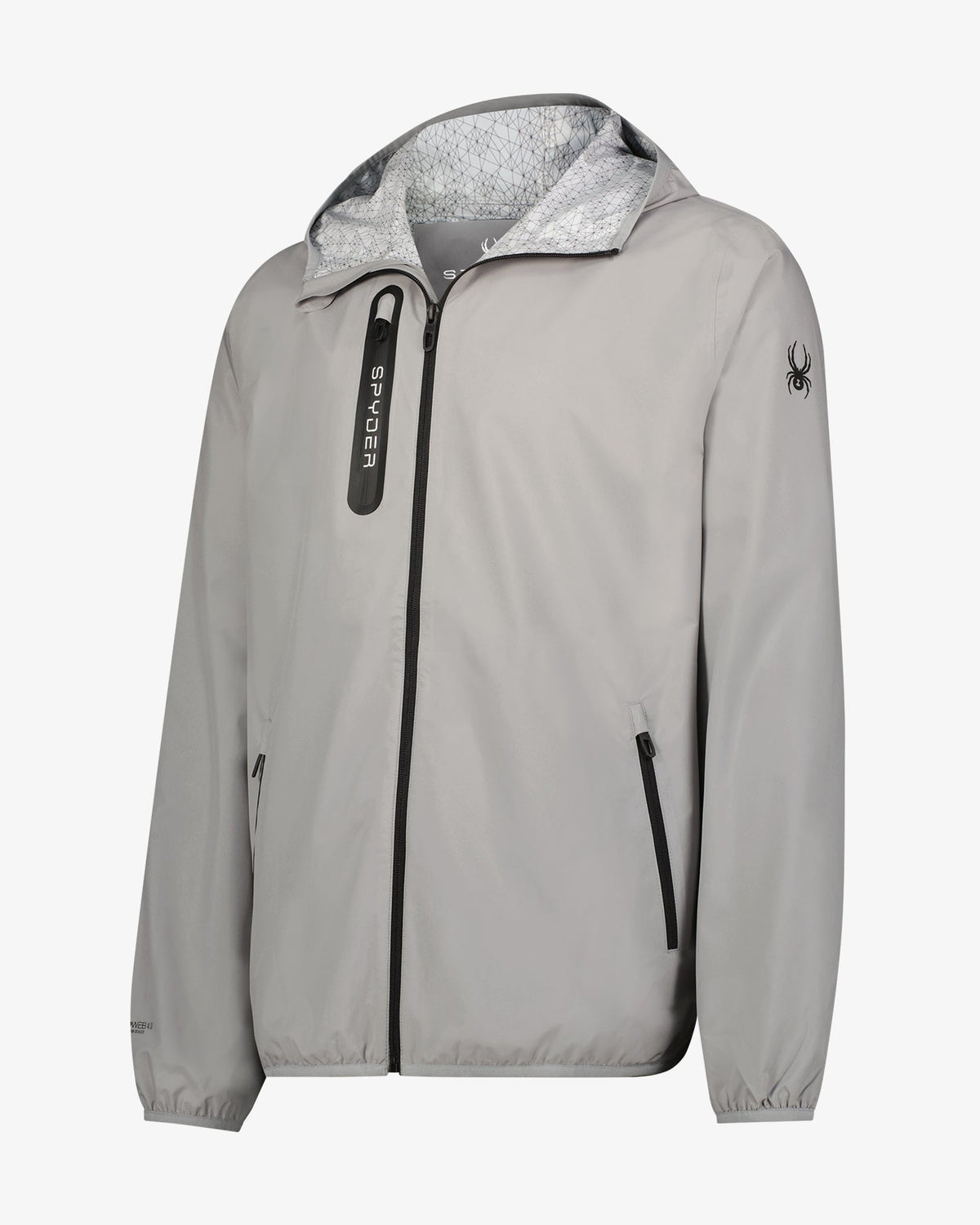 Men's Mountain Mist Rain Jacket - Pewter | Spyder Jackets
