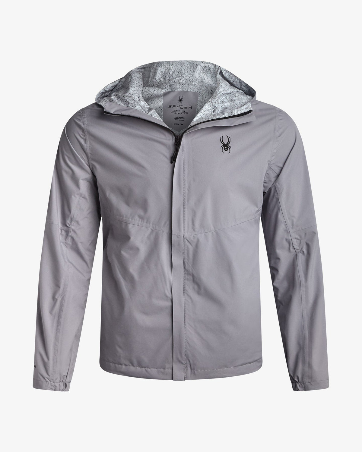 Men's Cloudy Day Rain Jacket - Pewter | Spyder Jackets