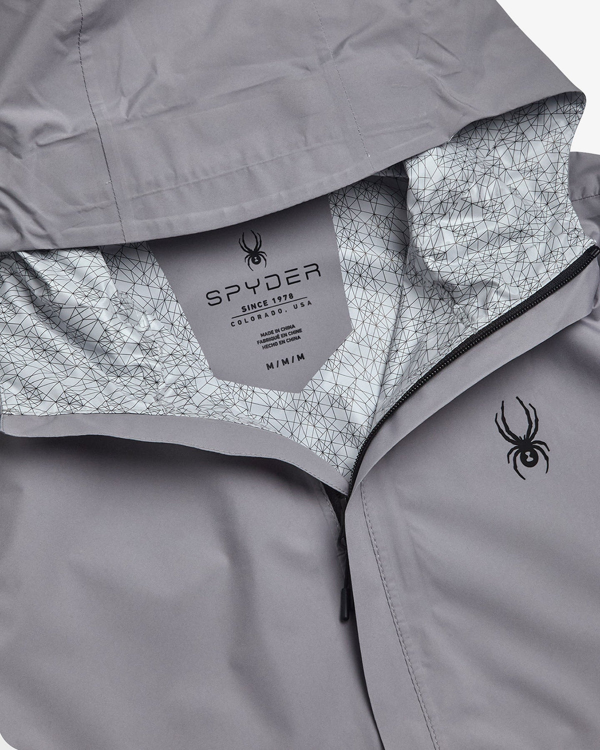 Men's Cloudy Day Rain Jacket - Pewter | Spyder Jackets