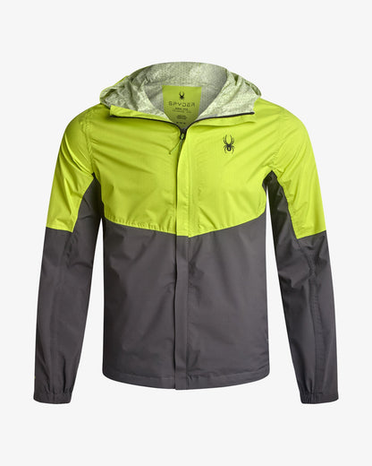 Men's Cloudy Day Rain Jacket - Lime | Spyder Jackets