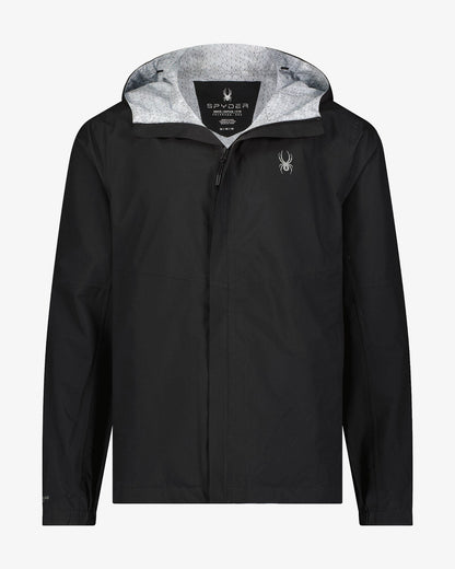 Men's Cloudy Day Rain Jacket - Black | Spyder Jackets
