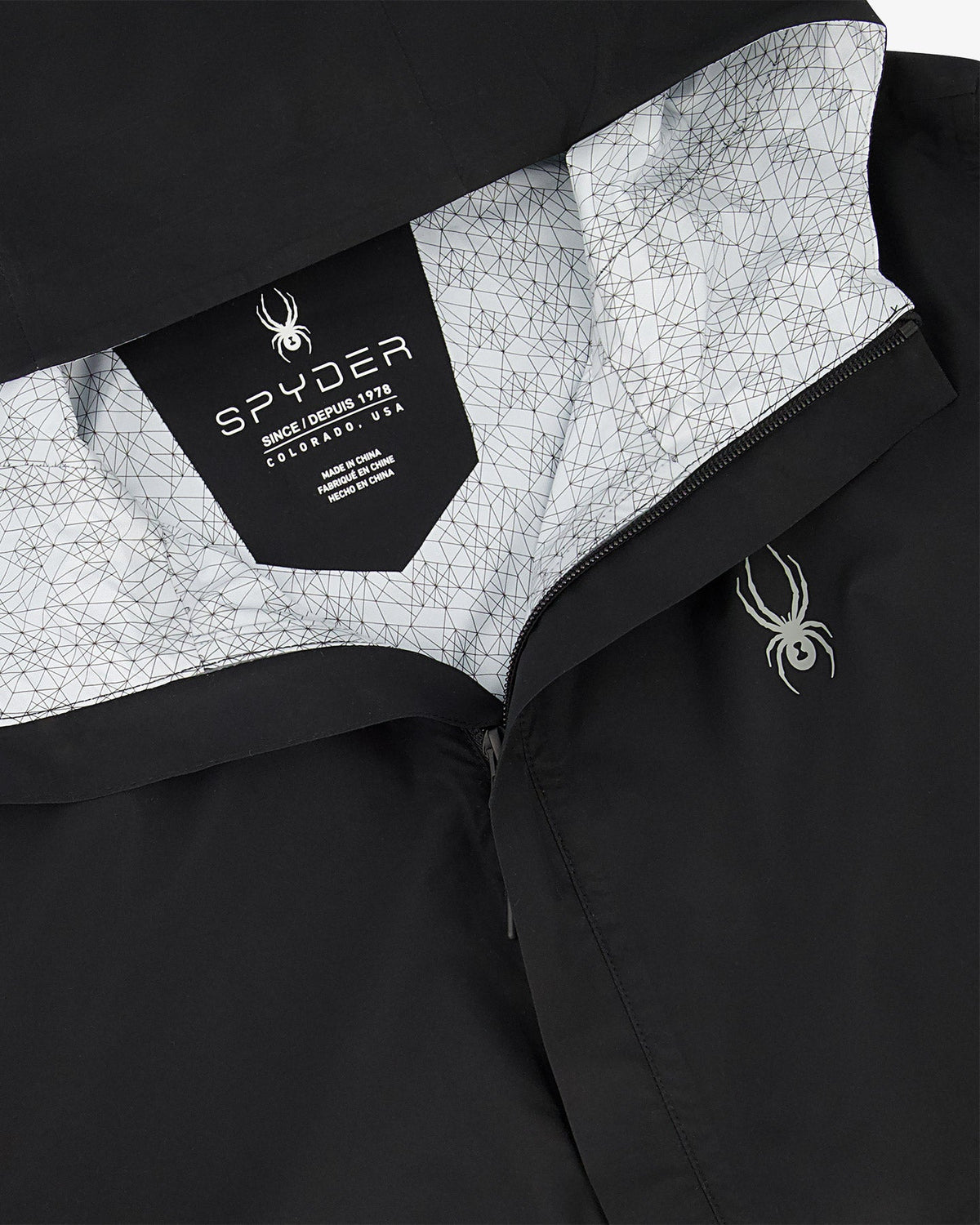 Men's Cloudy Day Rain Jacket - Black | Spyder Jackets