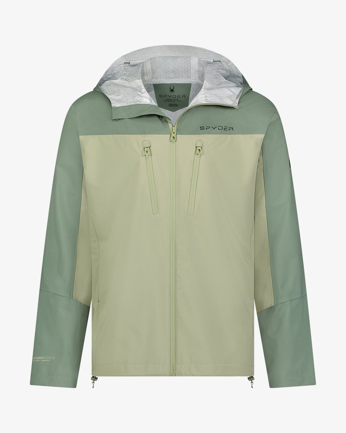 Men's Overcast Rain Jacket - Spruce Green | Spyder Jackets