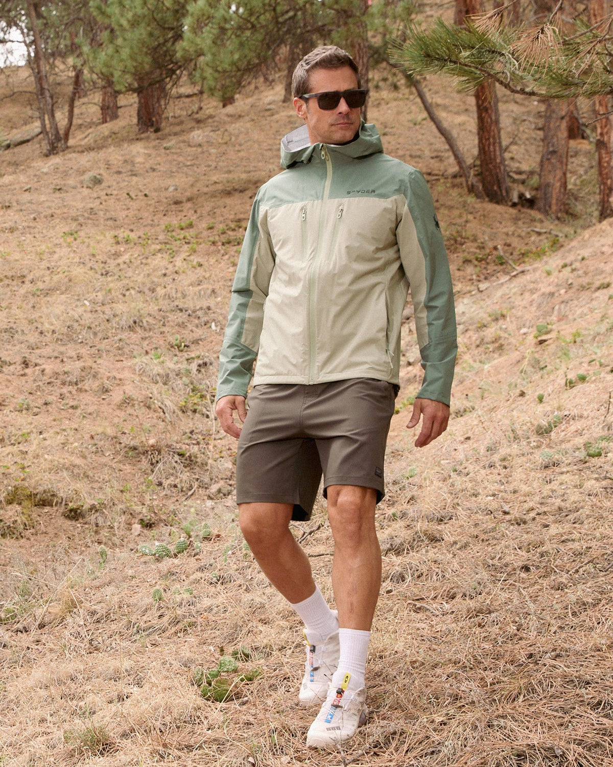 Men's Overcast Rain Jacket - Spruce Green | Spyder Jackets