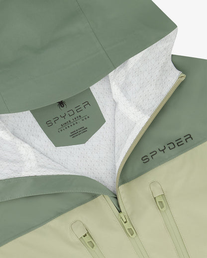 Men's Overcast Rain Jacket - Spruce Green | Spyder Jackets