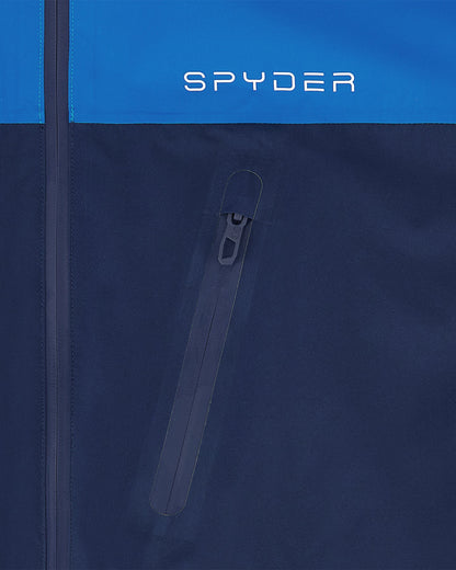 Men's Overcast Rain Jacket - Royal Blue | Spyder Jackets