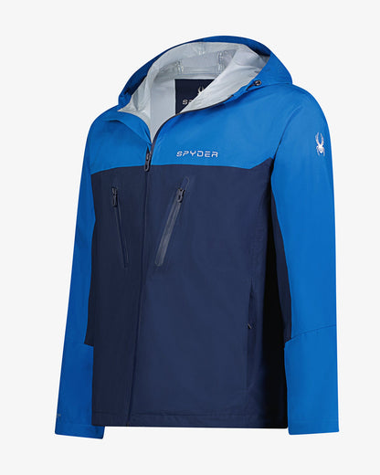 Men's Overcast Rain Jacket - Royal Blue | Spyder Jackets