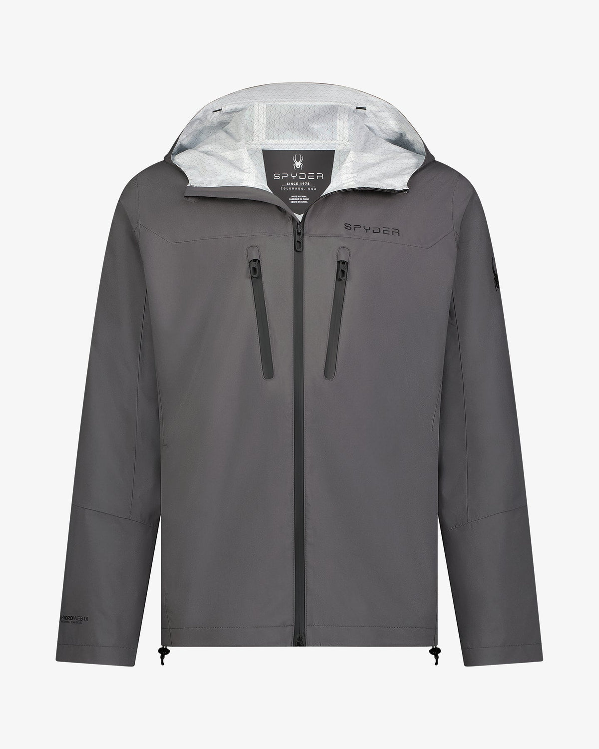 Men's Overcast Rain Jacket - Polar | Spyder Jackets