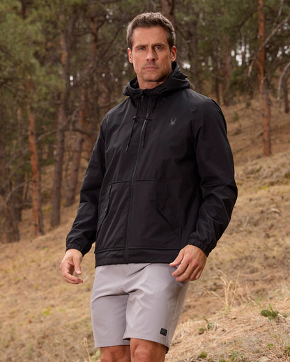 Men's Gale Windbreaker - Black | Spyder Jackets