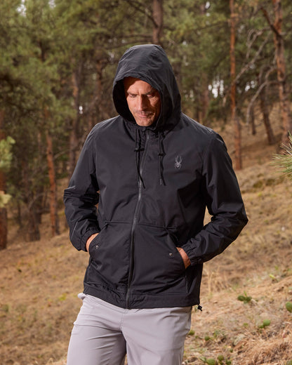 Men's Gale Windbreaker - Black | Spyder Jackets