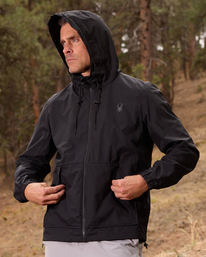 Men's Gale Windbreaker - Black | Spyder Jackets