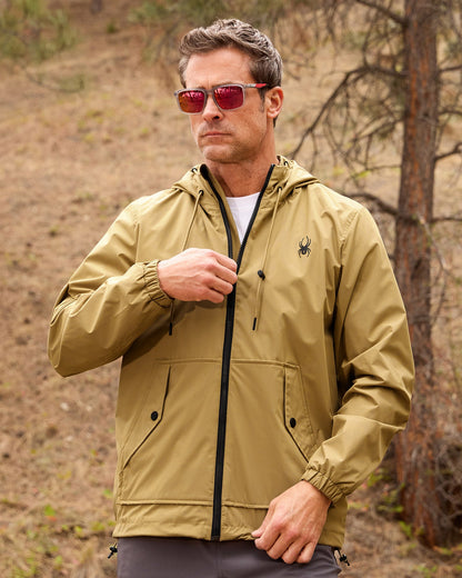 Men's Gale Windbreaker - Khaki | Spyder Jackets