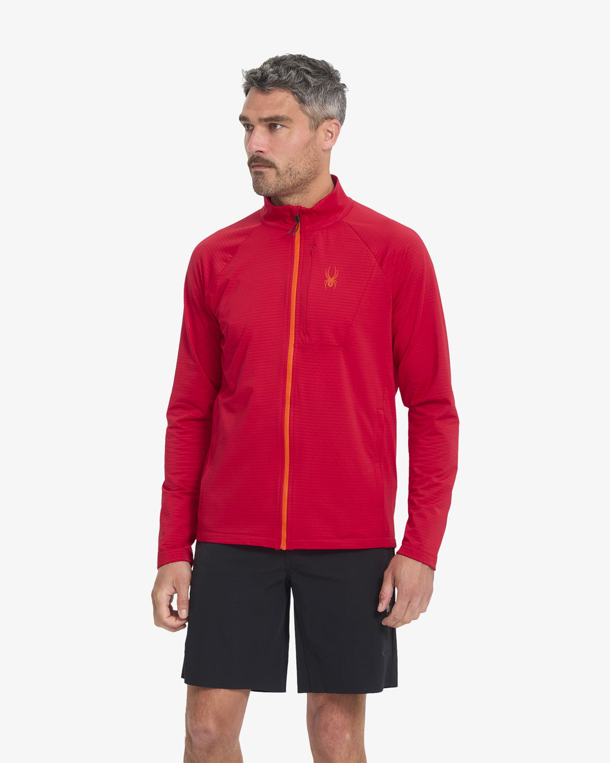 Men's GridWeb™ Fleece - Spyder Red | Spyder Jackets|Midlayers