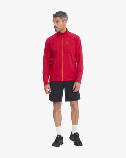 Men's GridWeb™ Fleece - Spyder Red | Spyder Jackets|Midlayers