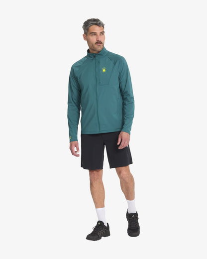 Men's GridWeb™ Fleece - Petrol | Spyder Jackets|Midlayers