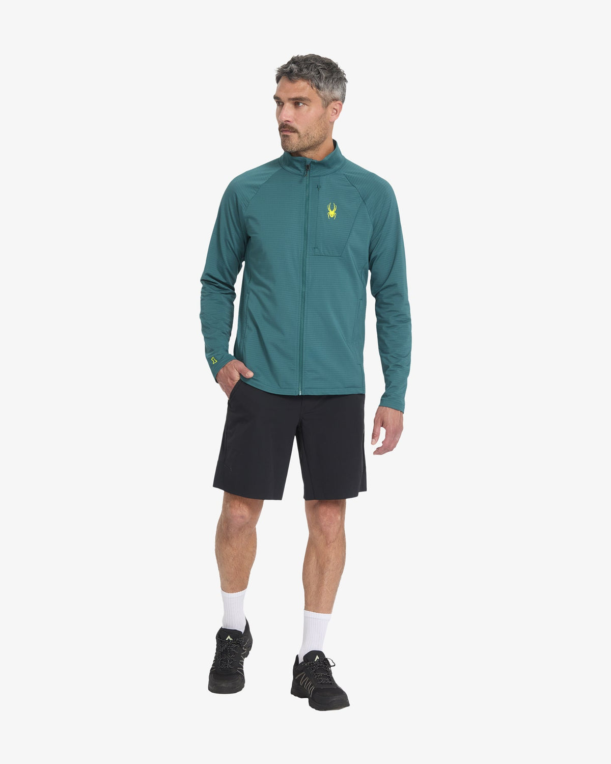 Men's GridWeb™ Fleece - Petrol | Spyder Jackets|Midlayers