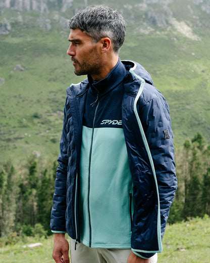 Men's Zenith Hooded Down Jacket - True Navy | Spyder Jackets