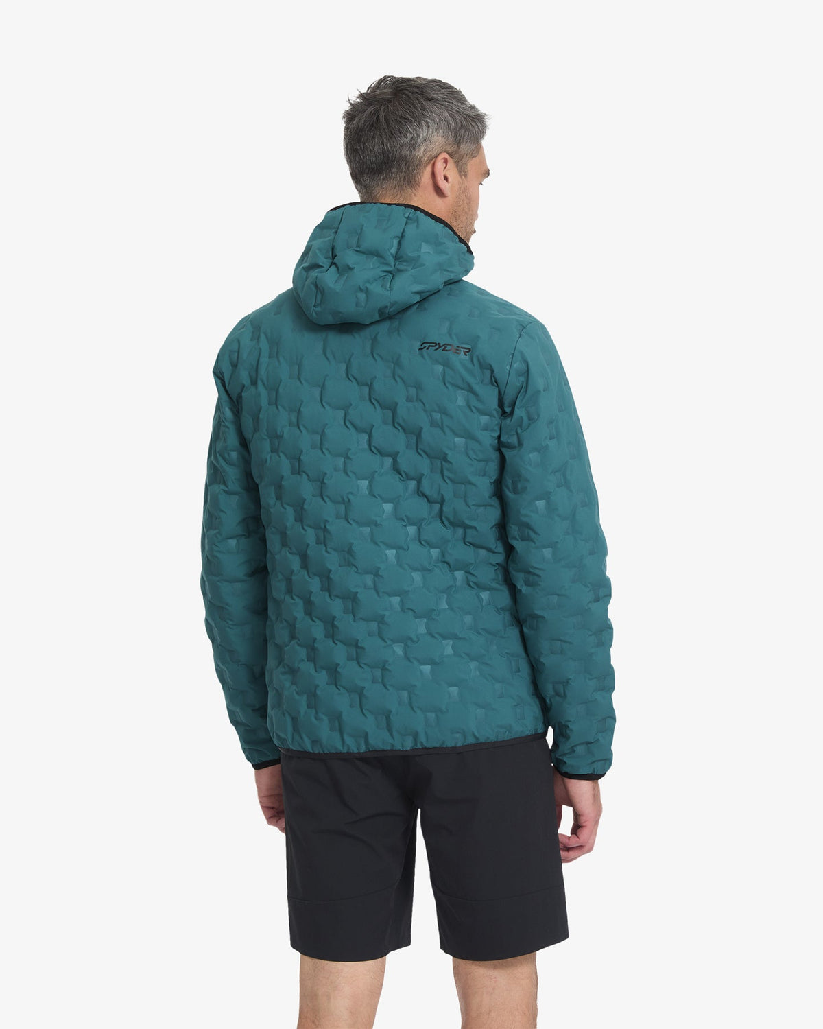 Men's Zenith Hooded Down Jacket - Petrol | Spyder Jackets