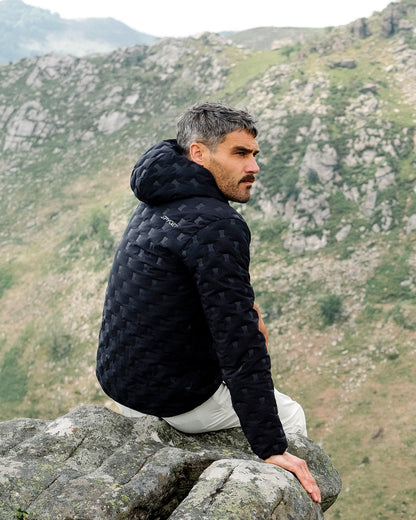 Men's Zenith Hooded Down Jacket - Black | Spyder Jackets