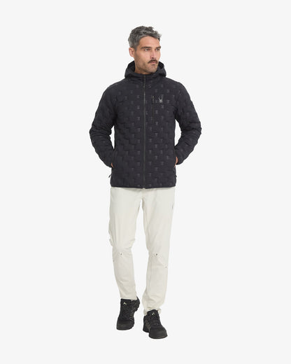 Men's Zenith Hooded Down Jacket - Black | Spyder Jackets