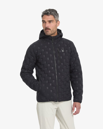 Men's Zenith Hooded Down Jacket - Black | Spyder Jackets