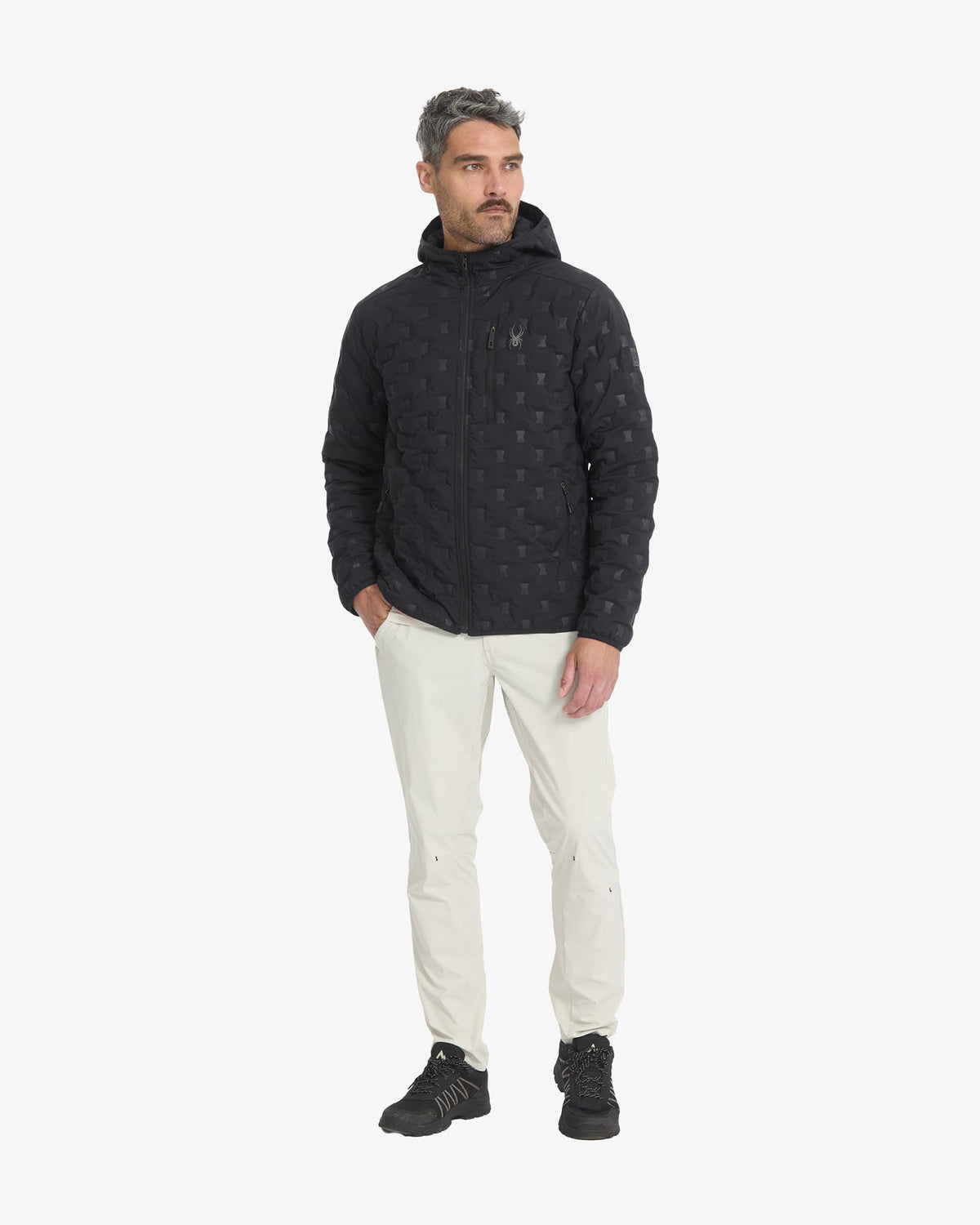 Men's Zenith Hooded Down Jacket - Black | Spyder Jackets