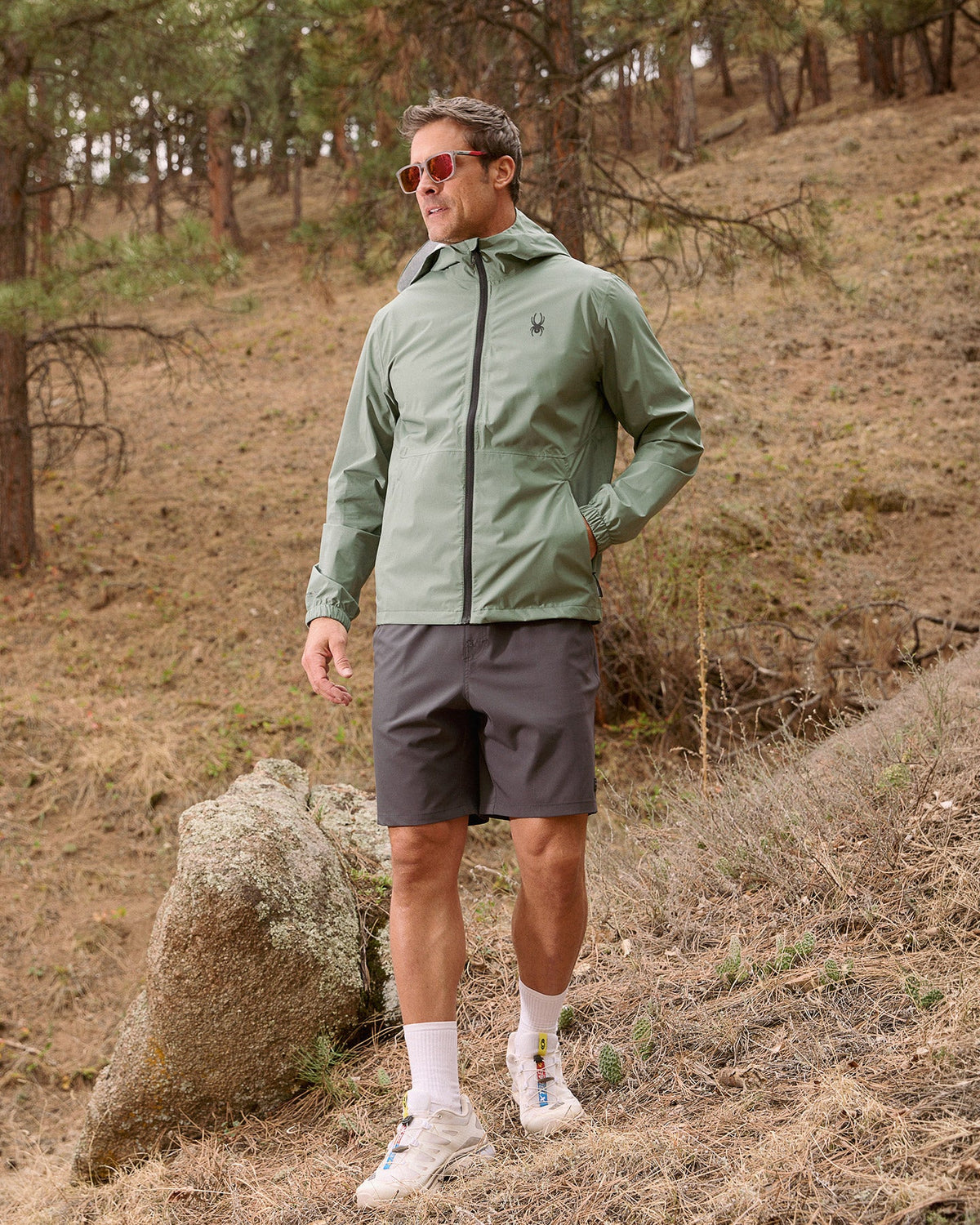 Men's Spring Showers Jacket - Spruce Green | Spyder Jackets