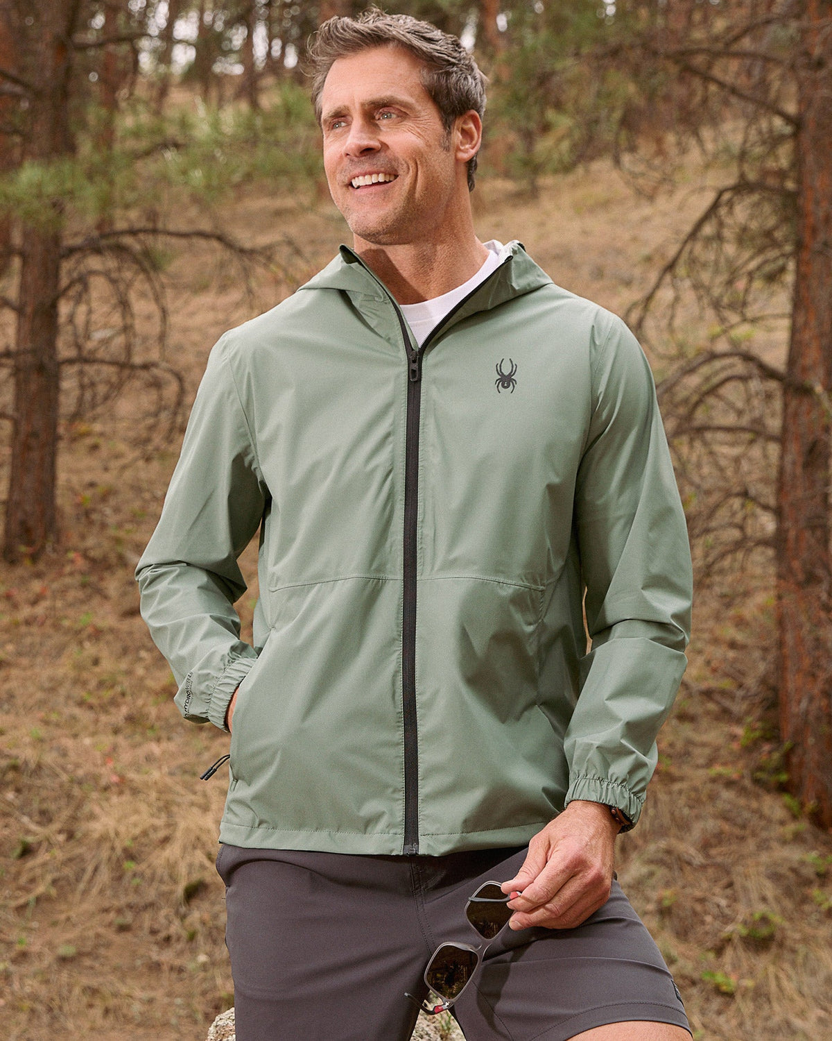 Men's Spring Showers Jacket - Spruce Green | Spyder Jackets