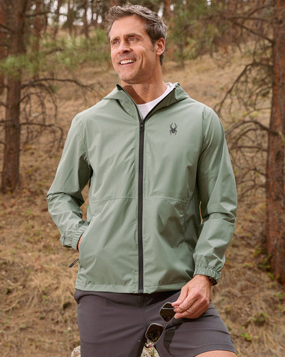 Men's Spring Showers Jacket - Spruce Green | Spyder Jackets