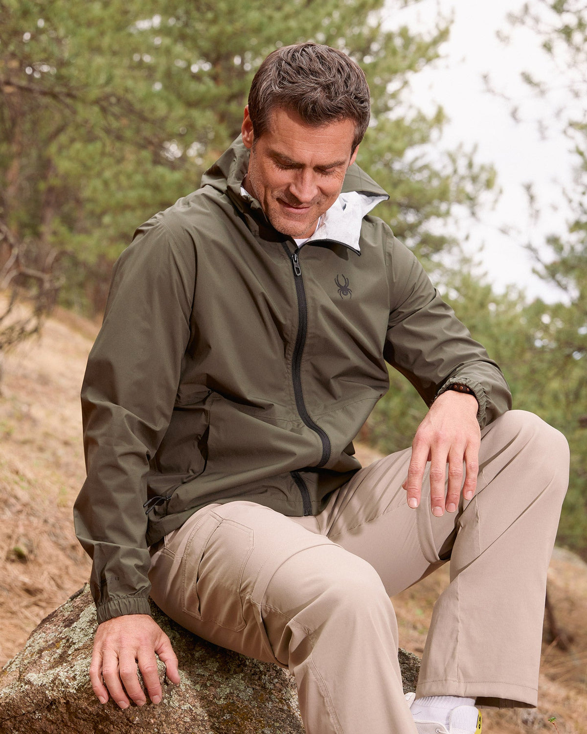 Men's Spring Showers Jacket - Olive | Spyder Jackets