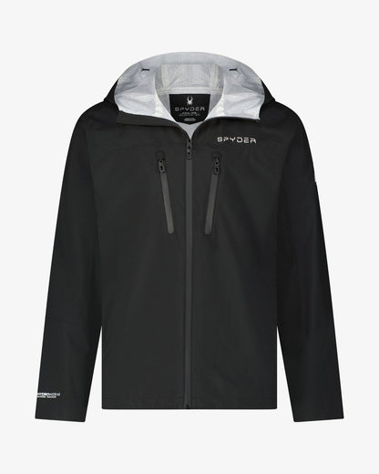 Men's Overcast Rain Jacket - Black | Spyder Jackets