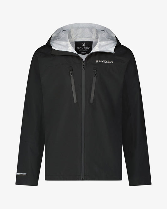 Men's Overcast Rain Jacket - Black | Spyder Jackets