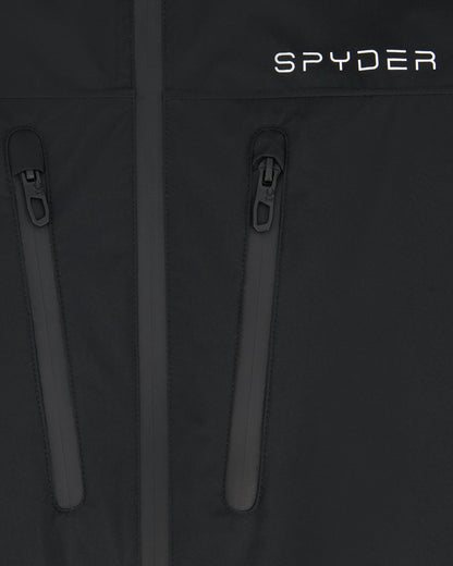 Men's Overcast Rain Jacket - Black | Spyder Jackets