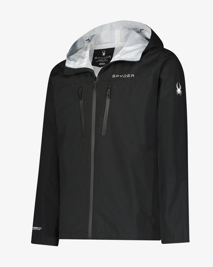 Men's Overcast Rain Jacket - Black | Spyder Jackets