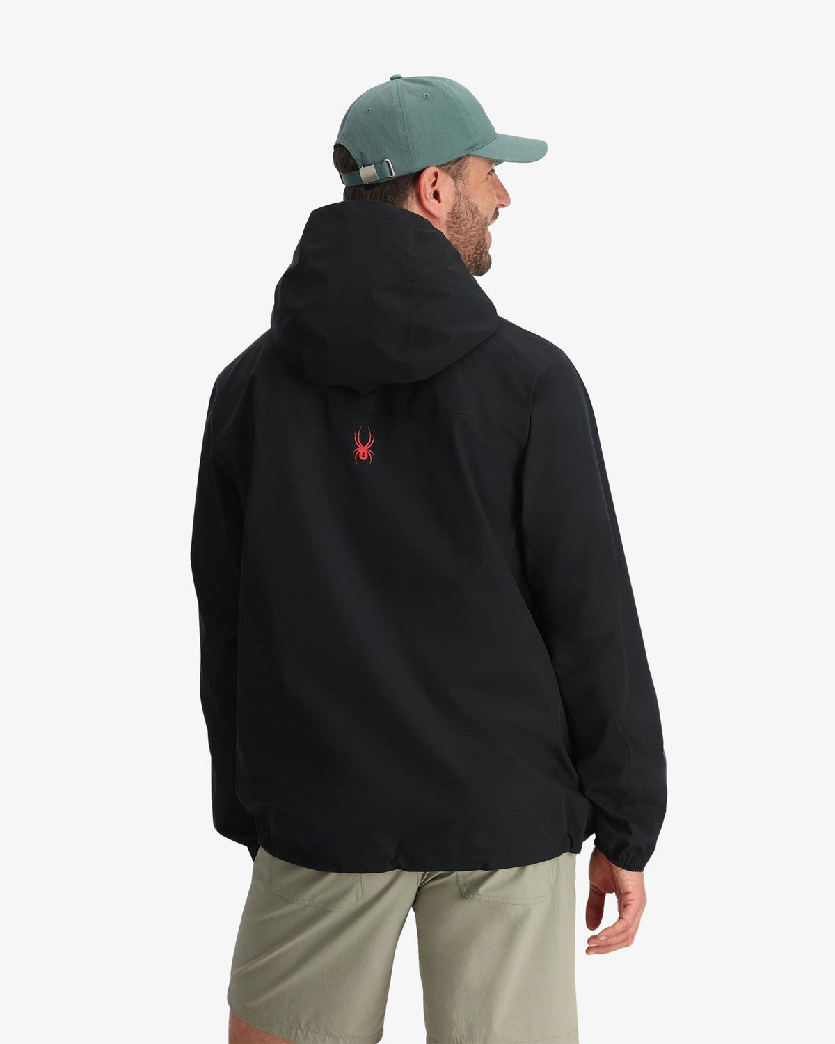 Men's Clutch Rain Shell Jacket - Black | Spyder Jackets