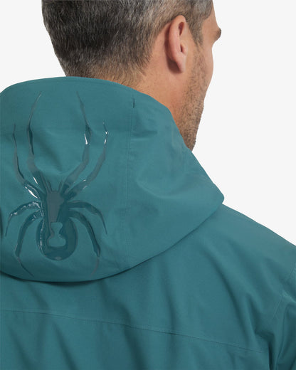 Men's Clutch Rain Shell Jacket - Petrol | Spyder Jackets