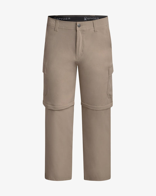 Men's Atmosphere Convertible Cargo Pant - Mushroom | Spyder Shorts & Pants